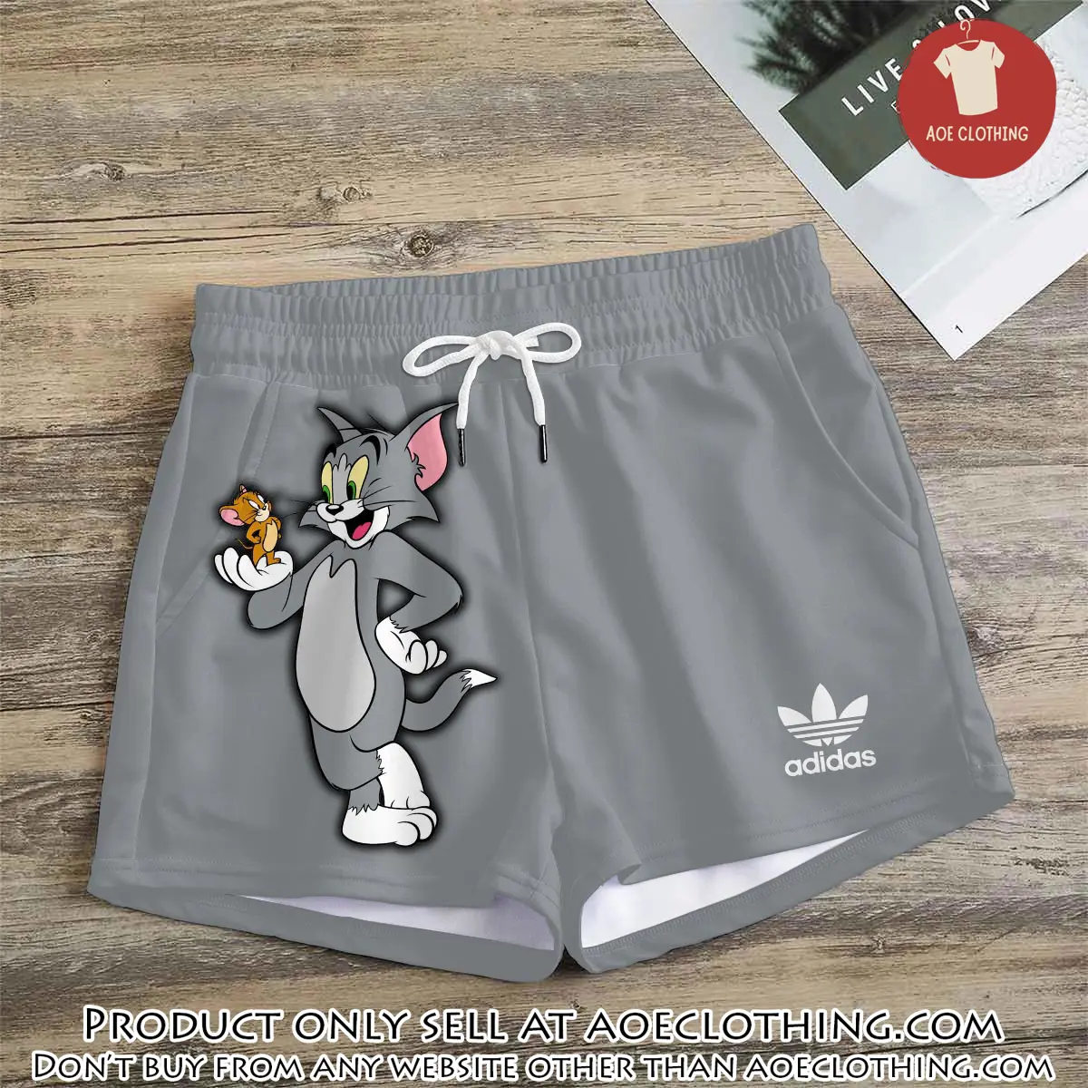 Premium tom & jerry in adidas women shorts lady beach shorts wms1074 aoe2614112